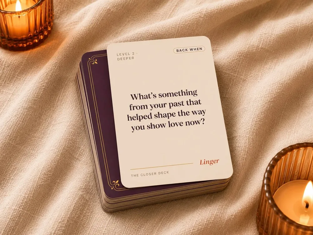 The Closer Deck — conversation cards for couples who've drifted into roommates